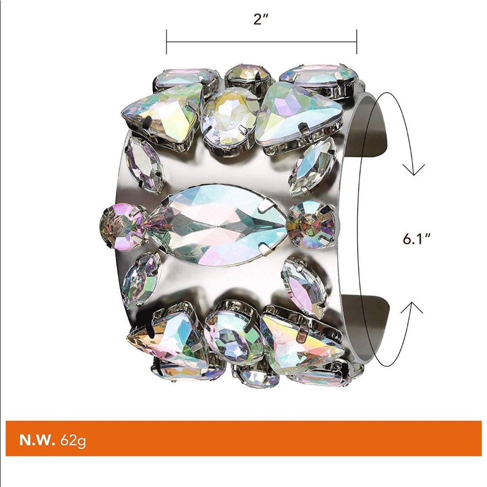Silver cuff bracelet